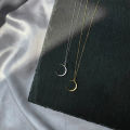 【Satisfaction guaranteed】Niche Design Moon Necklace for Women Trendy Chain Simple Elegant Minimalist Korean Style. 