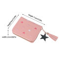 Women Small Wallet Ladies Mini Tassel Wallet Cute Girl Short Zipper Lovely PVC Leather Coin Purse Female Hand Wallet Cherry Super Store. 