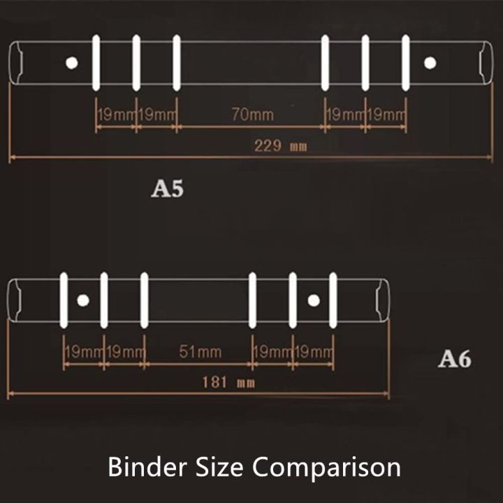 %E3%80%90NEW%E3%80%91%201%20Pc%20Transparent%20Notebook%20Cover%20Soft%20PVC%20Binder%20Cover%20A5/A6/A7%20Standard%206%20Holes%20Snap%20Button%20Closure%20-%20Image%206