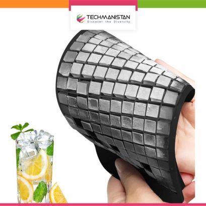 Techmanistan 160 Grids 1x1 cm each Flexible Ice Cube Tray Mold for Flexible Easy Release Candy Chocolate