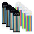 1280 PCS Highlighter Tape Morandi Neon Clear Highlighter Strips Flags Stickers Long Fluorescent Strips. 