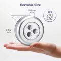 Mini LED Battery Powered Wireless Stick Tap Touch Lamp Stick-on Push Light Wall Staircase Rack Cabinet Kitchen Car ( Battery Not Included ) pack of 4. 