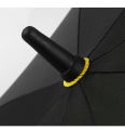 Long Handle Folding Waterproof Full Fiber Straight Golf Umbrella thickened color matching Handle High-End Business Umbrella - Yellow & Black. 