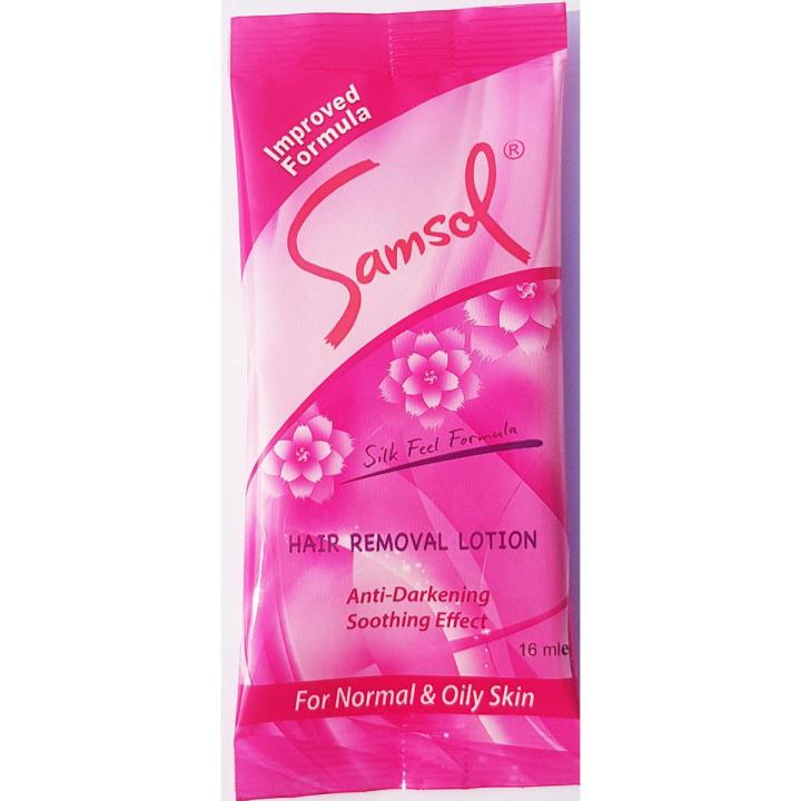 Samsol Hair Removal Lotion Sachet Pack 16 ml x 2