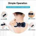 Electric Massager Display EMS Neck Massage Electric Massager Cervical Neck Back Patch 8 Mode Pulse Muscle Stimulator Portable Relief Pain. 