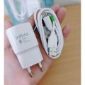 Original Infinix Fast Mobile Phone Charger Fast Charger With Charging Cable For All Infinix Mobile Phones Charger-Charging Vooc. 