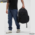 Caterpillar Business Travel Backpack with USB Charging Port & AUX Cable 15.6″ with Bubble Padding Laptop Compartment with Rain Cover Men & Women Model 9446A#-19. 