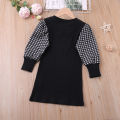 Humor Bear Autumn Children's Dresses Baby Girl Kid Clothes Plaid ing Dress for 2-6 Years. 