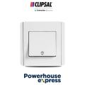 1 Gang 1 Way Switch White with Fluorescent, Light Switch Button, 1 Way Light Switch, Vertical switch, NEO, Switches 10A 1 Gang Switch, White with Fluorescent Switch, Clipsal Switch - Clipsal by Schneider Electric - E3031V1/FWWW. 