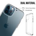 iPhone 13 | iPhone 13 Pro | iPhone 13 Pro Max Premium Space Transparent clear Case Jelly Rugged Clear TPU PC Shockproof Phone Cases. 