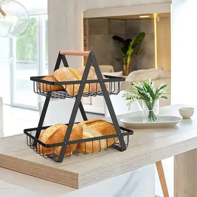Kitchen%20Organizer/%20Fruit%20Basket/%20Vegetable%20Stand/%20Kitchen%20Counter%20Rack/%20Multi-Purpose%20Kitchen%20Organize/%202%20and%203%20Tier%20Fruit%20Basket%20&%20Vegetable%20Stand%20In%20Black%20Color%20-%20Image%204