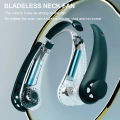 Mini Portable USB Rechargeable Leafless Hanging Neck Fan With 360° Airflow. 