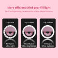Selfie Ring Light Mobile – Portable Mini Selfie LED Lamp Ring Light for Mobile Phones – Rechargeable Ring Light with Charging Cable For Tik Tok and Photography - Brightness Adjustment Selfie Light With LED Camera Photography Flash Light for Smart phones. 
