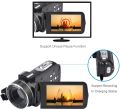 Video Camera - Camcorder,CamKing FHD 1080P 24.0MP 16X Digital Video Camera with External Microphone and 3.0 Inch IPS HD Touch Screen Digital Zoom Camera Recorder. 