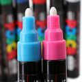 【HOT】 1Pcs UNI Posca Marker Pen PC-5M POP Poster Water-Based Advertising Mark Graffiti Pen 1.8-2.5Mm Painting Brush Art Supplies. 