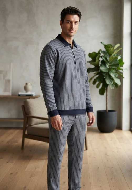 Emporio%20Armani%20Mens%20Premium%20Pinstripe%20Polo%20Tracksuit%20-%20Beige%20With%20Navy%20Stripes%20-%20Scuba%20Knit%20Co-ord%20Set%20-%20Half%20Zip%20Shirt%20+Trouser%20-%20Slim%20Fit%20-%20Image%207