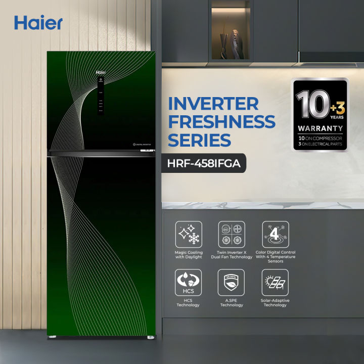 Haier%2016%20Cu%20Ft%20-%20Digital%20Inverter%20-%20HRF-458IFGA%20(%20Fresher%20&%20HCS%20Technology%20+%20Digital%20Control%20Panel%20+%20Turbo%20Fan%20+%204%20Temperature%20Sensors%20+%20ABT%20Technology%20+%20Inverter%20Compressor%20+%20Glass%20Door)%20Green%20Colour%20Refrigerator%20/%2010%20Years%20Warranty%20-%20Image%202