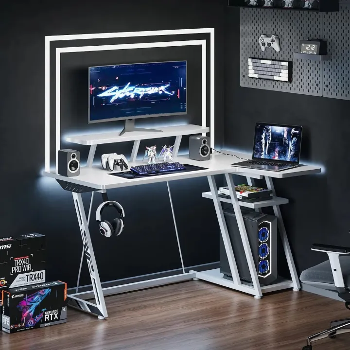 48%20Inch%20L-Shaped%20Gaming%20Desk,%20Smooth%20Surface&%20Power%20Outlets%20Black%20-%20Pink%20-%20White%20%20%20(Customised)%20-%20Image%206