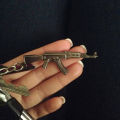 Men's Counter Strike M4A1 Gun Keychain Awp CS GO Key Chain Ring Bag Car Trinket Male Jewelry Party Gift Souvenirs. 