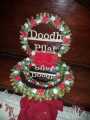 Doodh Pilai Glass – Handmade Wedding Rasam Glass with Red & Golden Floral Arrangement. 
