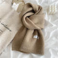 Solid Color Soft Scarf For Women Autumn And Winter Warm Lovely Knit Neck. 