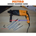 Rotary Hammer Hilti Drill Machine 26MM, Triple Function Rotary Drill Machine with Drill Bits and accessories. 
