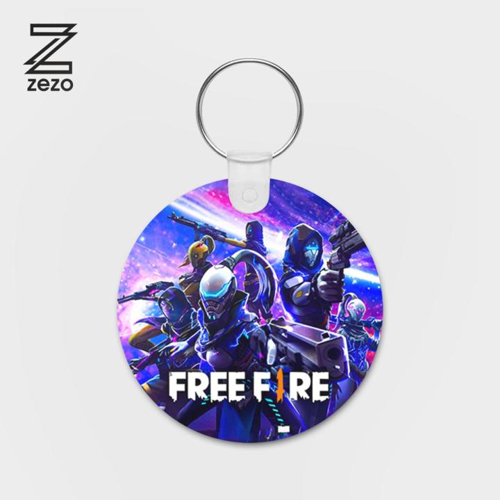 Free Fire School Bag Keychain for (Boys & Girls) - High Quality Printed by zezo.