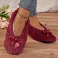 Women's indoor warm soft plush slippers  Carpet Slippers- Flexible - Comfortable - Washable. 