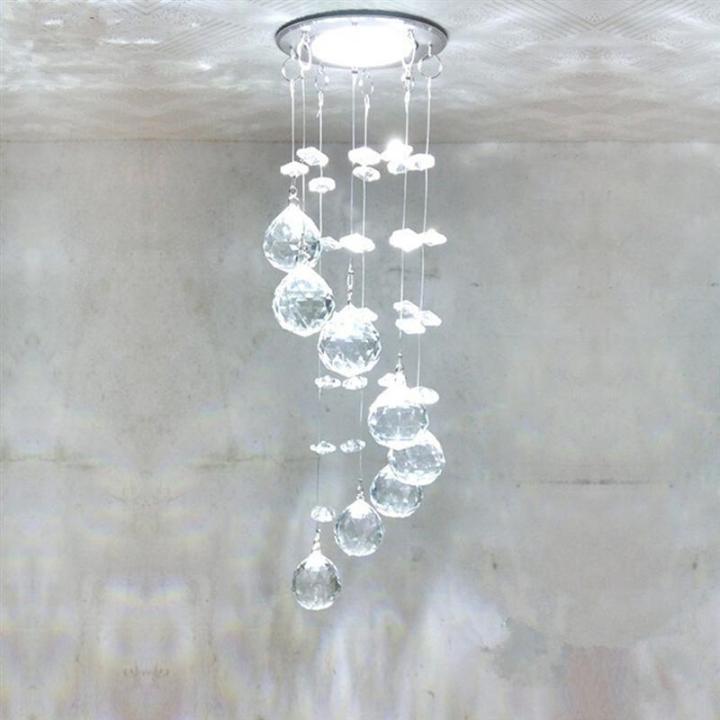 Modern Ceiling Light with Crystal K9 Glass Beads European Design 220V