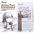 12Pcs Sketching Pencils 3H-10B Different Hardness Standard Pencil Set. 