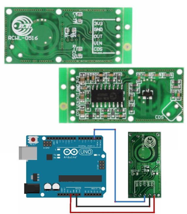 RCWL-0516 Microwave Sensor Human Body Induction for Arduino