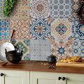 YM Traders Pack of 12 pieces Premium Wall Attraction Tile Stickers DIY for Home Decor for Walls Self Adhesive Peel Off Easy Clean & Beautiful Wall Tile Sticker 5 in by 5 in (12 Pieces). 