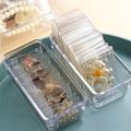 50/84/160Pcs Transparent Jewelry Storage Book With Buckle / High Quality Crystal Jewelry Anti-Rust Ziplock Sealed Bag / Dustproof Anti-oxidation Clear Jewelry Storage Box. 