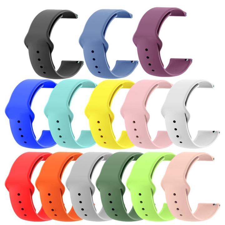 22mm Silicone Strap for Loop Pro Haylou Rs4 Lifestyle Legend Lifestyle Luna Lifestyle Royale Lifestyle Nova Ronin R07 Ronin R08 Ronin R09 Ronin R11 Mibro Lite 2 Mibro x1 GTR 2 GTR 2e GTR Stratos Huawei GT 2 Pro Samsung Watch 46mm Kieslect K10 Kieslect K11