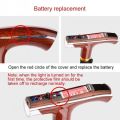 Old man stick with torch light intelligent wood color  Hiking Walking stick Trekking Poles. 