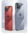 For Huawei Honor View 20 Back Cover with Hand Strap Luxury Shiny 6D Plating Maple Leaves Pattern Protective Case Square Bumper Soft Silicone Mobile Phone Cases. 