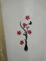 Vase in Red & Black color-Wall decoration items-Room decoration items-Wooden wall decoration items for home-Premium Quality-Home decoration items-Home decoration ideas. 