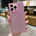 Luxury Transparent Fluorescent Neon Color Glitter Phone Case For iPhone 16 14 11 12 13 15 Pro Max Plus Soft TPU Silicone Cover. 