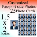 Customize 25 Passport size picture with all background colour. 