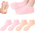 Silicone Socks Moisturizing Gel Heel Socks – Anti-Crack Foot Care Spa Socks for Dry Feet & Cracked Heels, Soft Elastic Non-Slip Heel Pad, Silicon Reusable Hydrating Exfoliating Sleep Therapy Socks, Unisex Foot Protector for Women & Men, Callus Relief. 