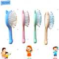 China 2 in 1 Massage Cat Paw Style Hairbrush  with Mirror on Backside  Cute Kitty Cat Shape Hair Brush for all Kids. 