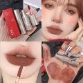 Waterproof Matte Velvet Lip Gloss Lasting Non Sticky Cup Liquid Lipstick Nude Dark Brown Red Lip Tint Mud Makeup Lip Cosmetics. 