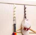 Over The Door Hanger Hooks Vertical Bags Rack with 5 Hook Storage Holder for Clothes/Hats/Towels/Scarf/Robe/Cap/Key. 