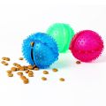Pet Leakage Food Ball Toy Golden Retriever Puppy Molar Bite Resistant Tooth Toy, Diameter: 8cm, Random Color Delivery. 