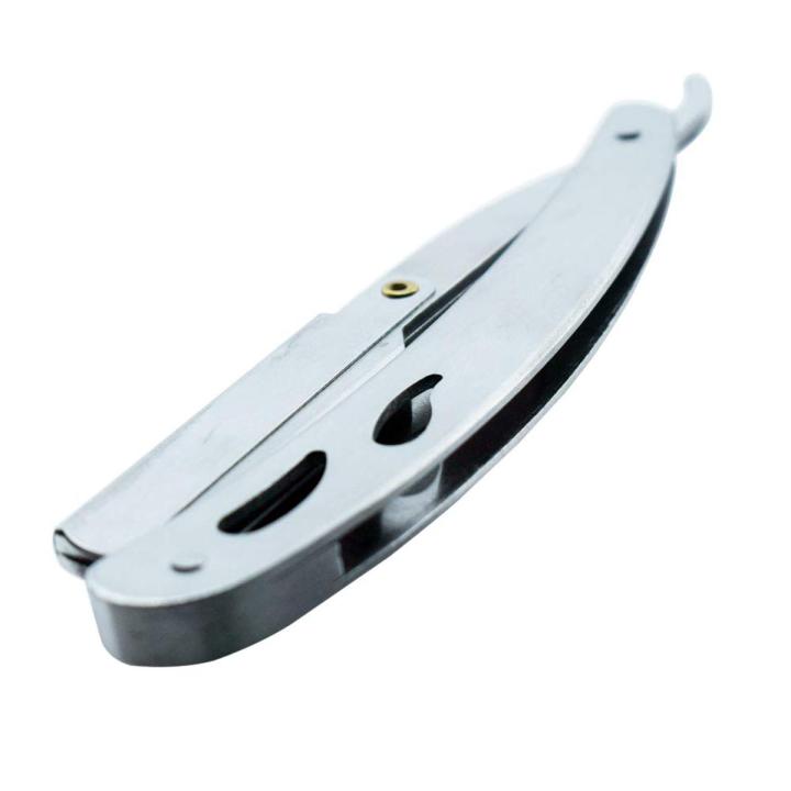 Desi Ustra | Skin Care Body Shaving Razor Professional Cut Throat Straight Razor Silver Multi Blade Barber Razor Safety Razor Ustra | Handheld Manual Shaver Razor | Under Arm Shaving - Unwanted Hair Remover | (Single Side Blade)