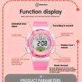 1pc Children's Watches Cute Girls Student Casual Sports Electronic Watches, Outdoor Luminous Alarm Clocks Watches. 