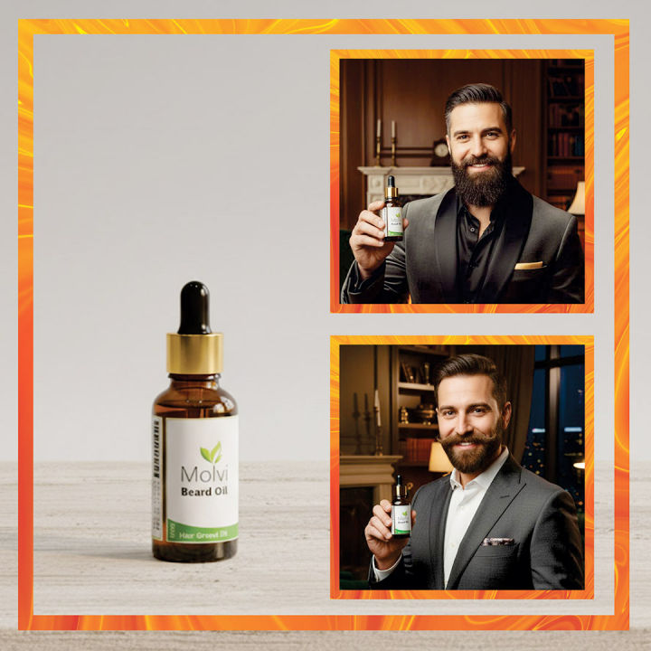 100% Natural Beard Oil for Men - Soften, Tame, and Shine Your Beard - 30ml - by Mol20