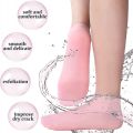 Pair of Silicone Moisturizing Gel Heel Socks - Silicone Gel Socks - Anti-Crack Socks - Foot Care Socks For Exfoliating and Preventing Dryness By AURA MART. 