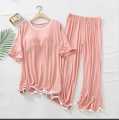 The Vintage Clothing Pink rose Premiun Women Night Dress | Night Suit For Women | ladies Sleep wear Night Su. 