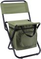 LEADALLWAY  Fishing Chair with Cooler Bag Compact Fishing Stool Foldable Camping Chair. 